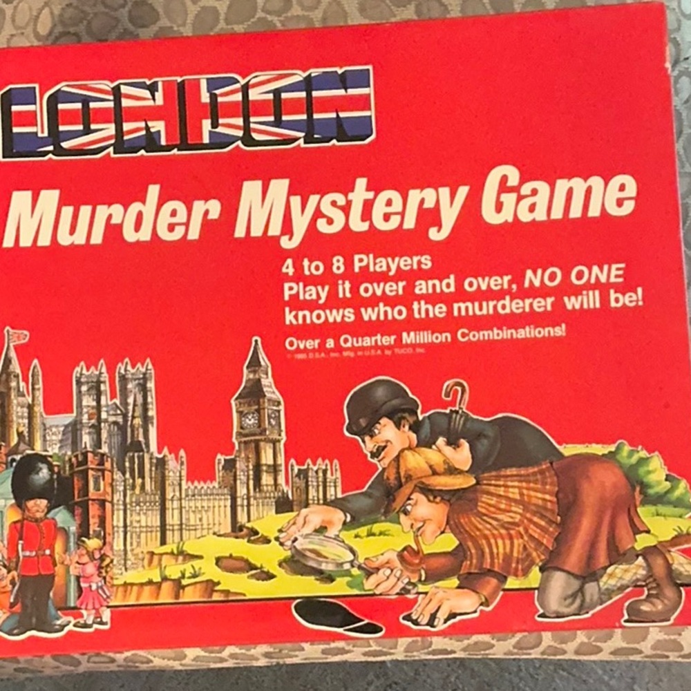 London Murder Mystery Game - Red